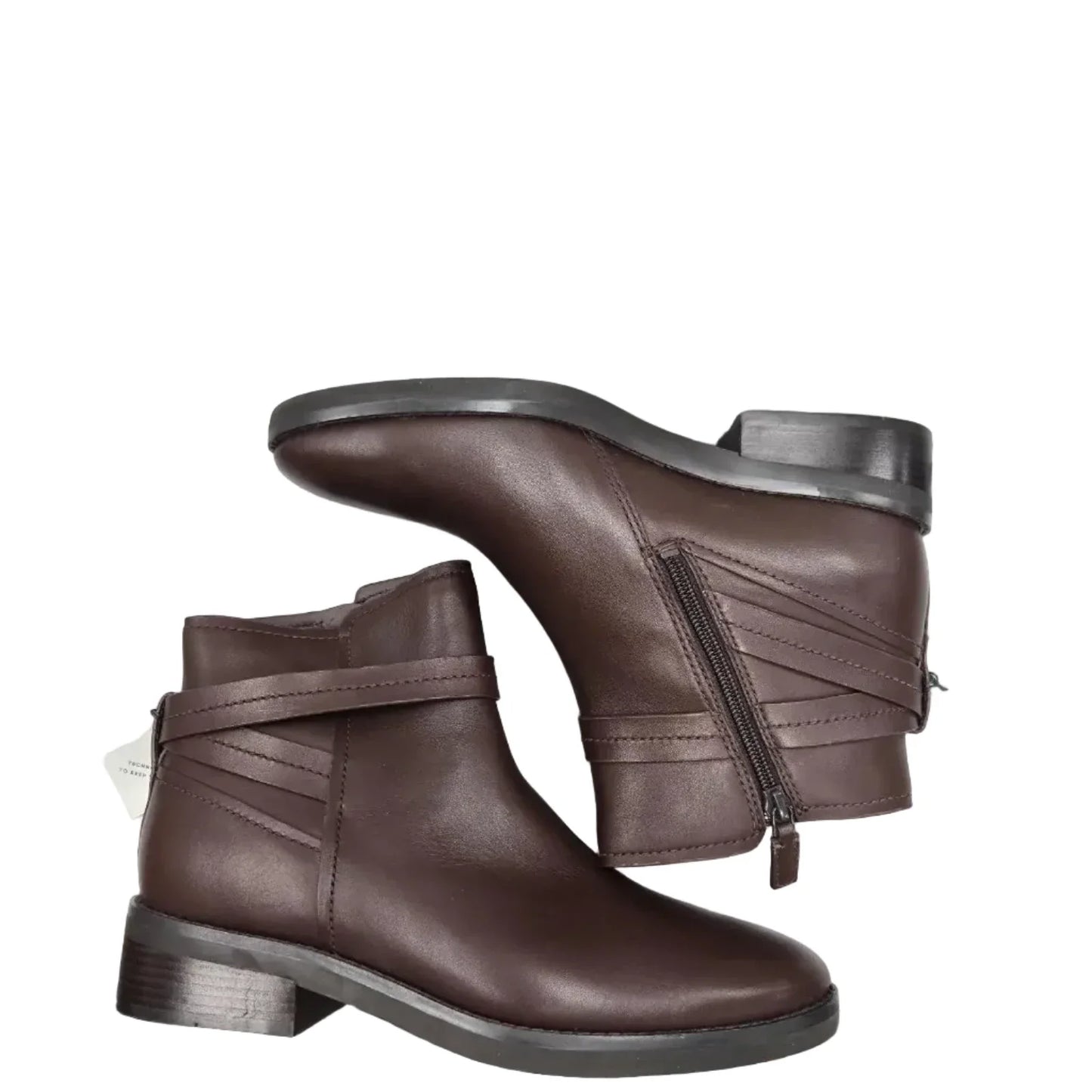 Boots Ankle Flats By Cole-haan In Brown, Size: 9