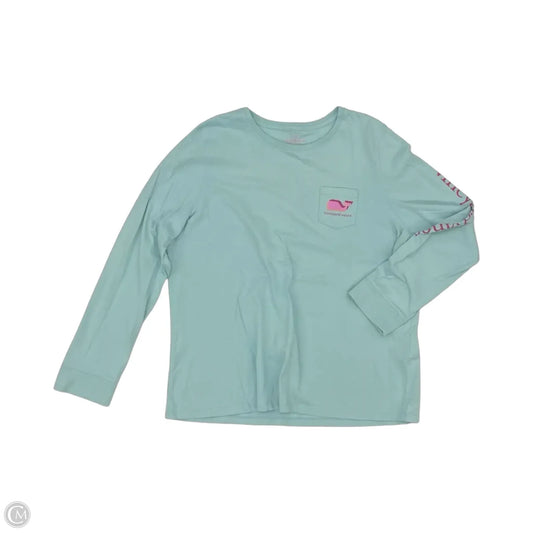 Top Long Sleeve By Vineyard Vines In Aqua, Size: Xl