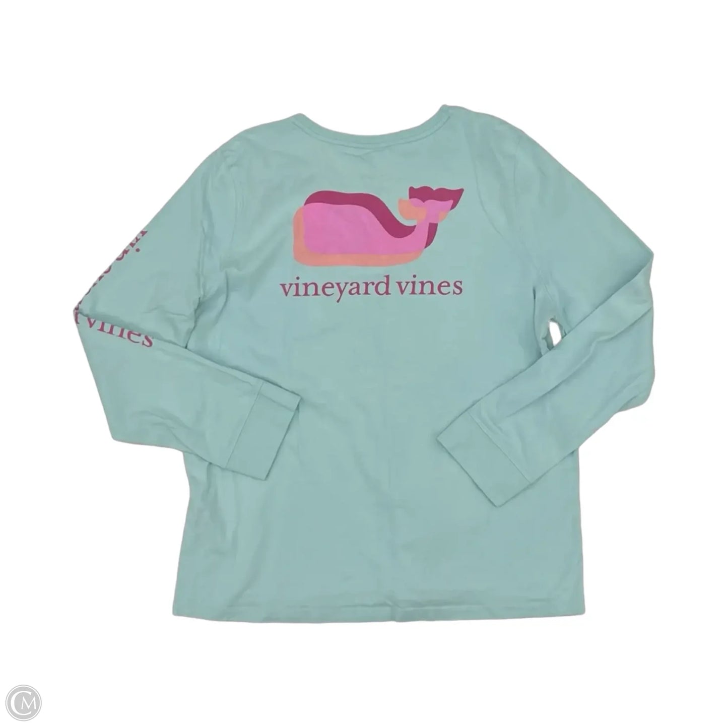 Top Long Sleeve By Vineyard Vines In Aqua, Size: Xl