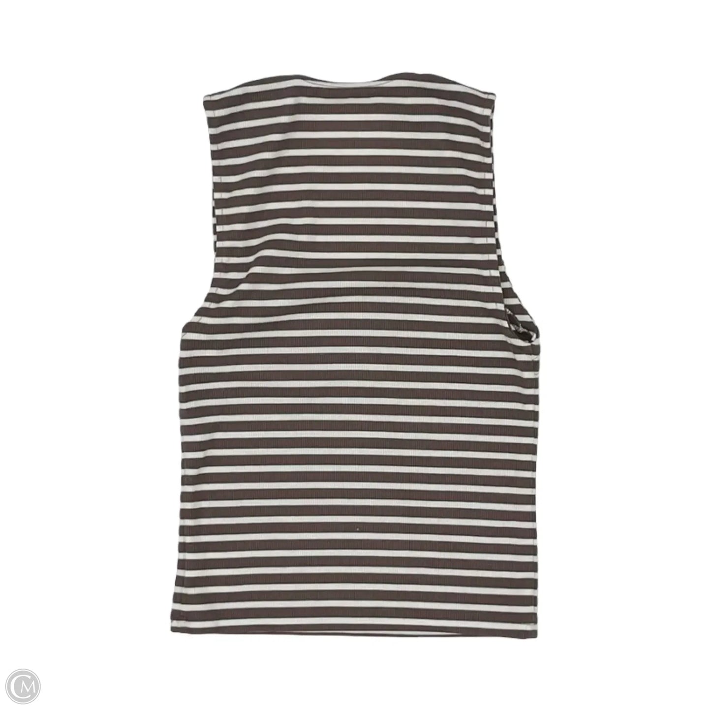 Tank Top By American Eagle In Brown & Cream, Size: Xs
