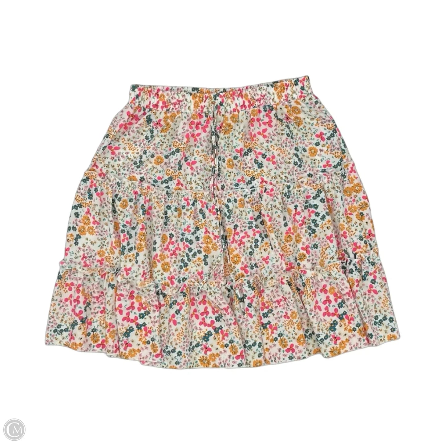 Skirt Midi By Shein In Floral Print, Size: Xl