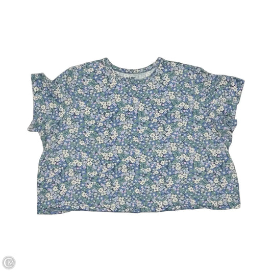 Top Short Sleeve By Old Navy In Floral Print, Size: 2x