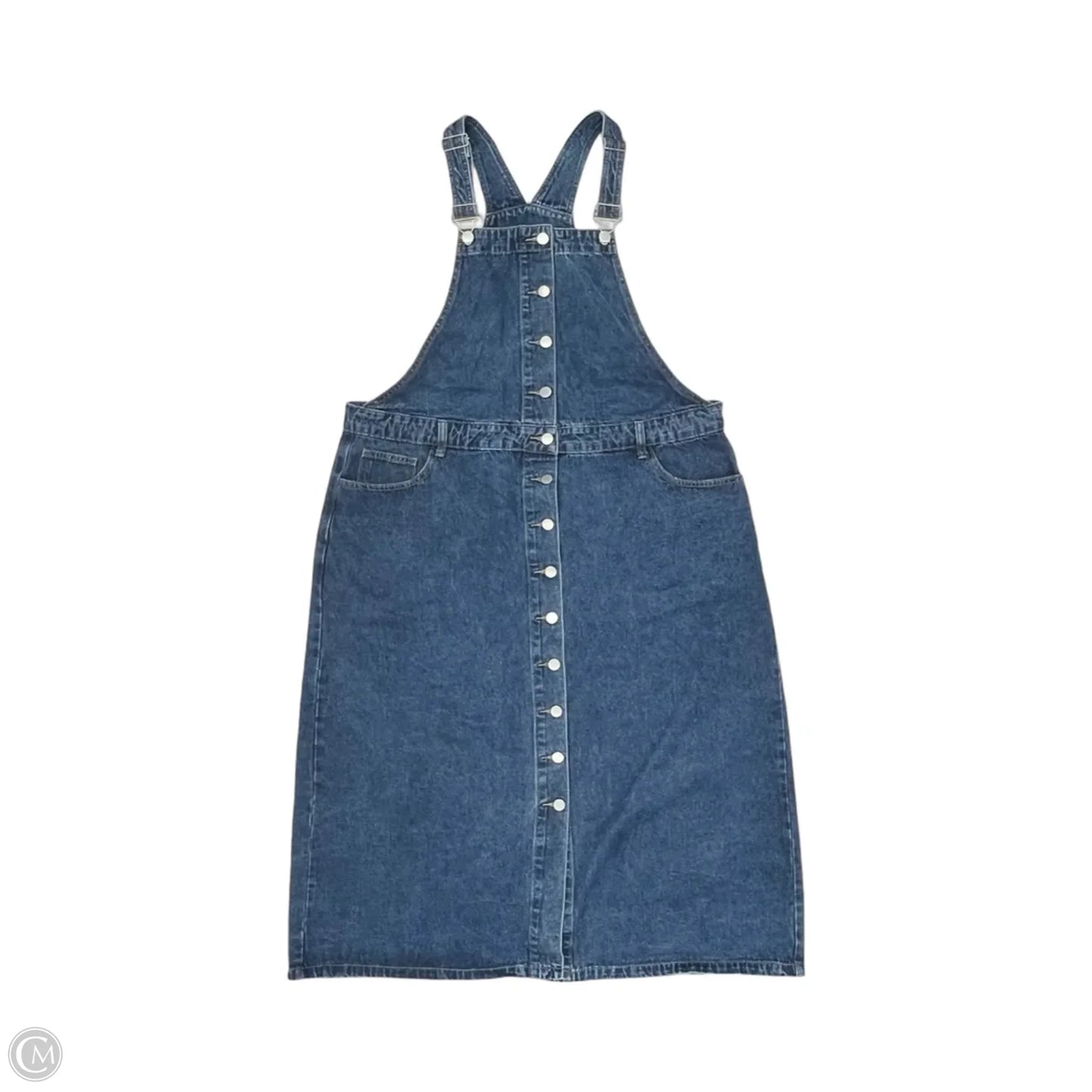 Dress Casual Midi By Shein In Blue Denim, Size: 3x