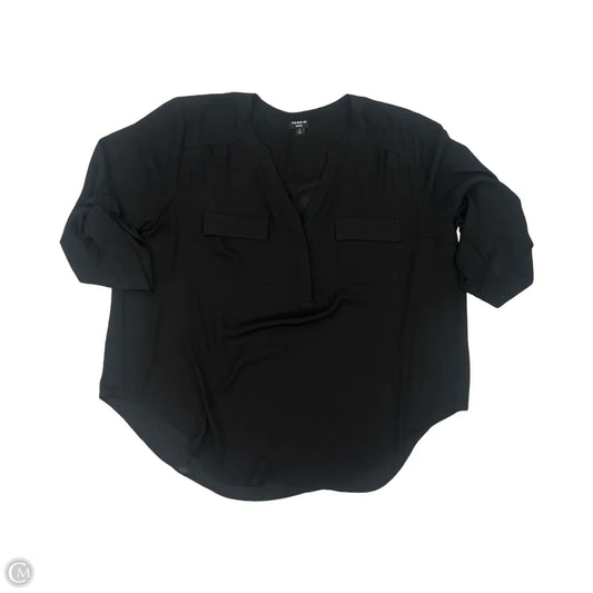 Blouse 3/4 Sleeve By Torrid In Black, Size: 2x
