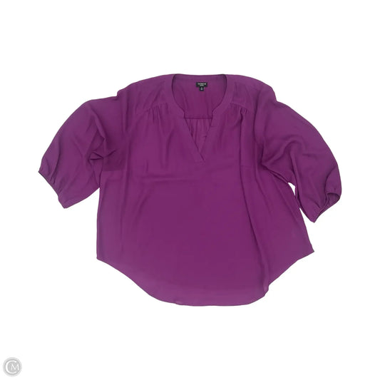 Blouse 3/4 Sleeve By Torrid In Purple, Size: 2x