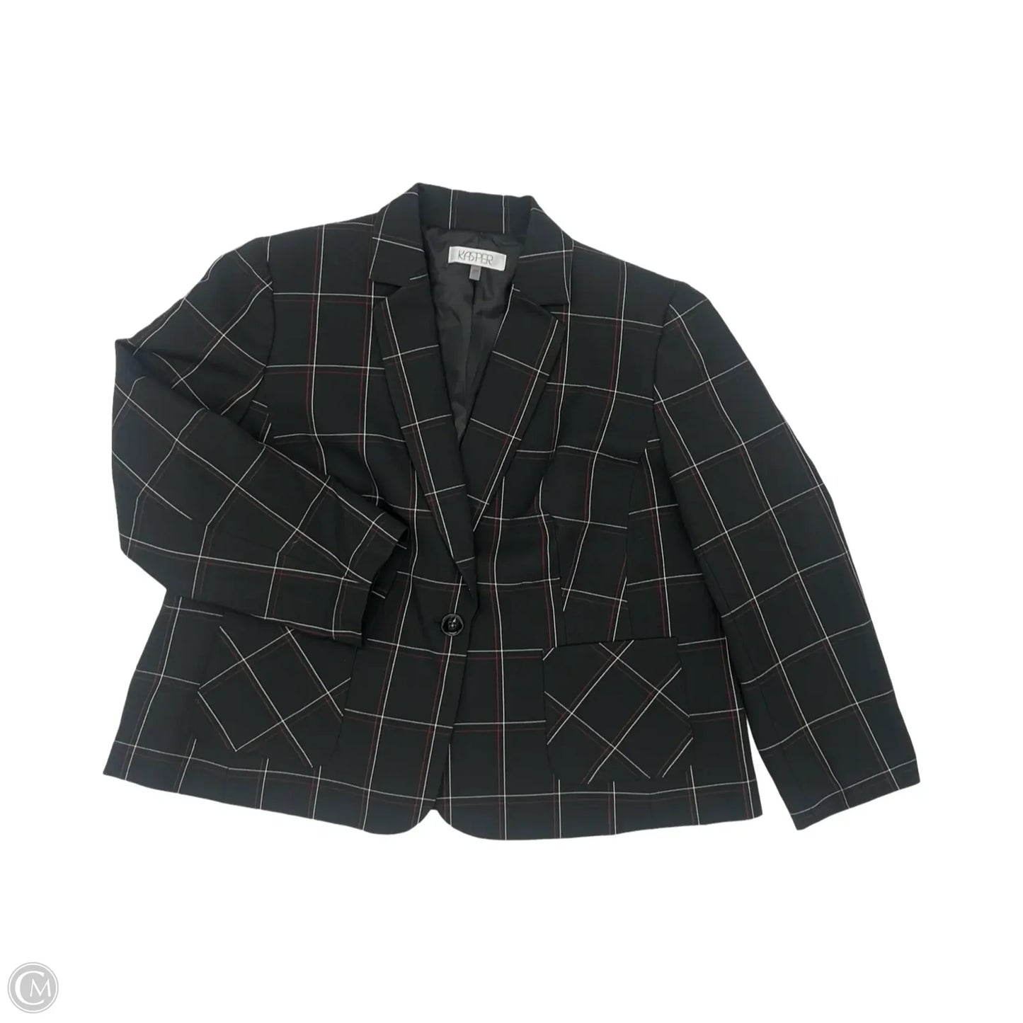 Blazer By Kasper In Black, Size: 2x