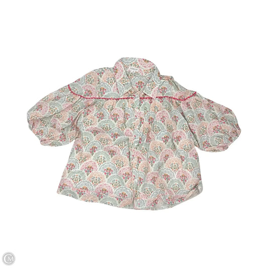 Blouse Short Sleeve By Chicsoul In Floral Print, Size: 3x