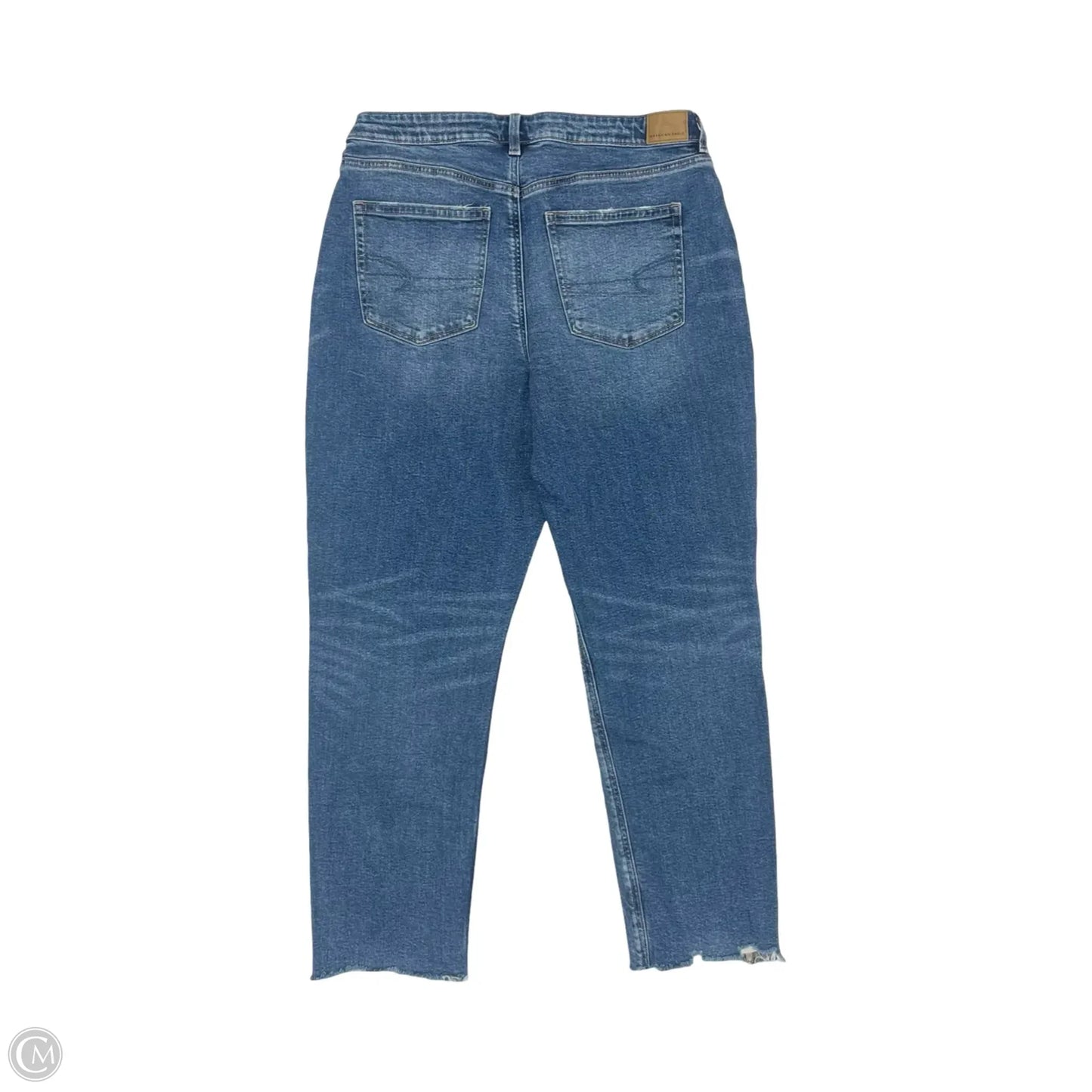 Jeans Straight By American Eagle In Blue Denim, Size: 14