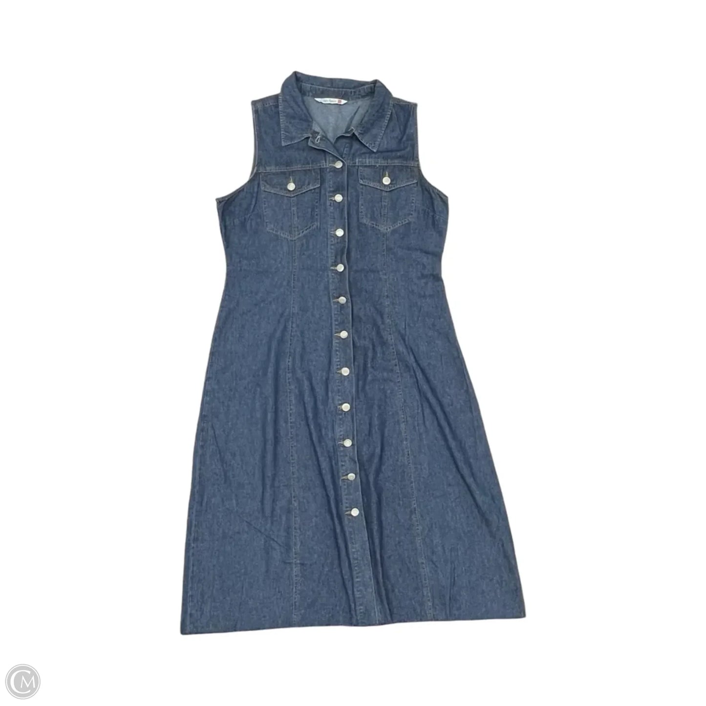 Dress Casual Midi By Clothes Mentor In Blue Denim, Size: Xl