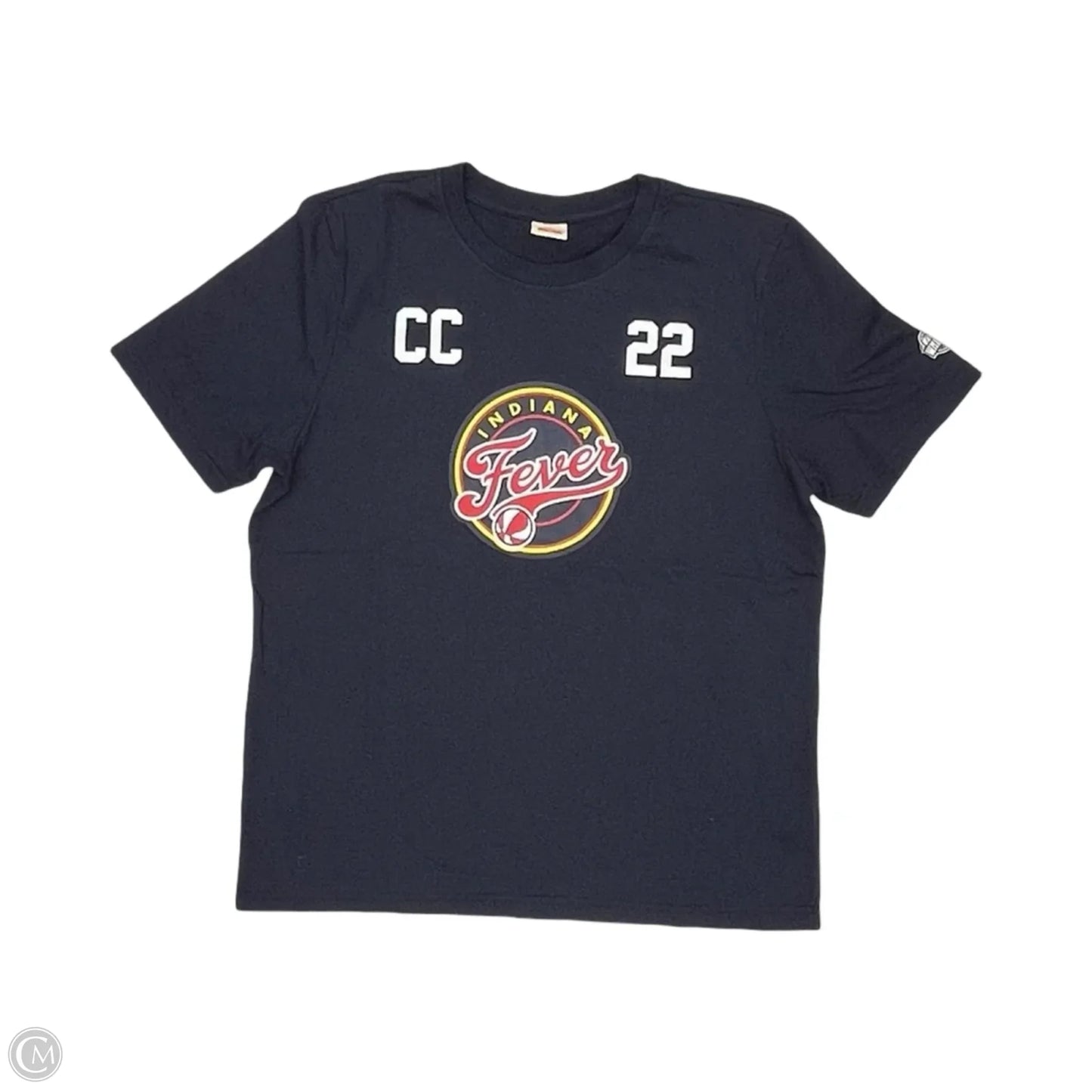 Athletic Top Short Sleeve By Clothes Mentor In Navy, Size: M