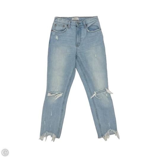Jeans Skinny By Abercrombie And Fitch In Blue Denim, Size: 4