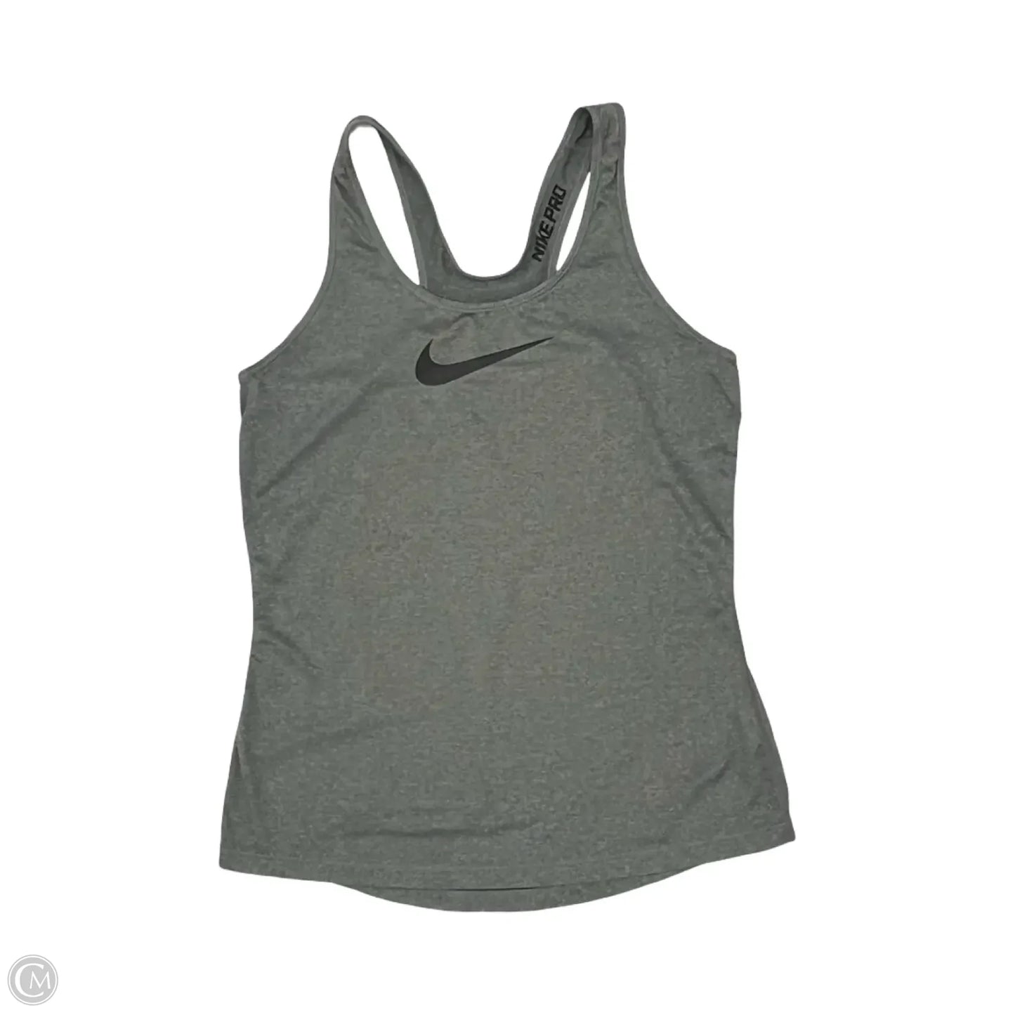Athletic Tank Top By Nike Apparel In Grey, Size: L