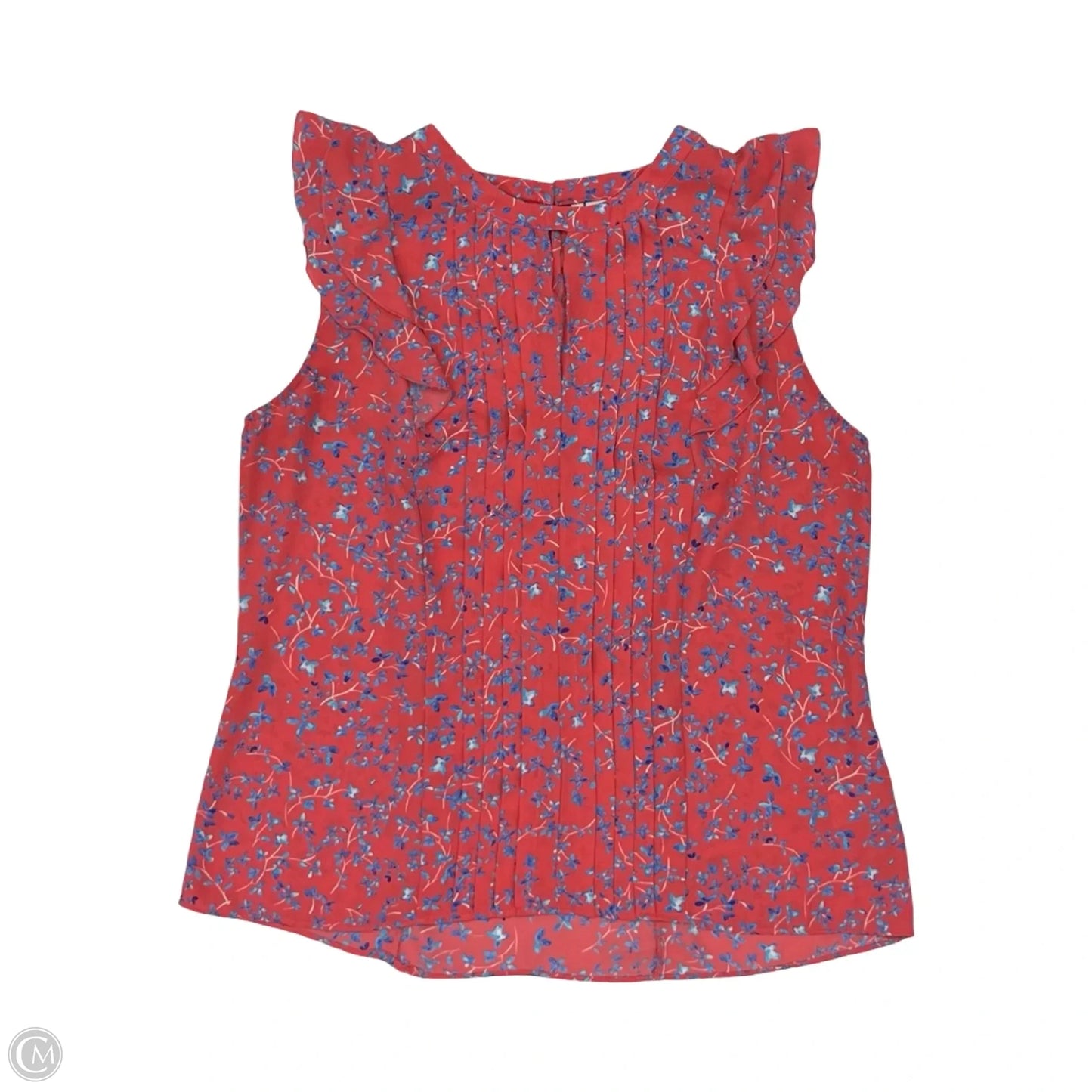 Blouse Short Sleeve By Elle In Coral, Size: M