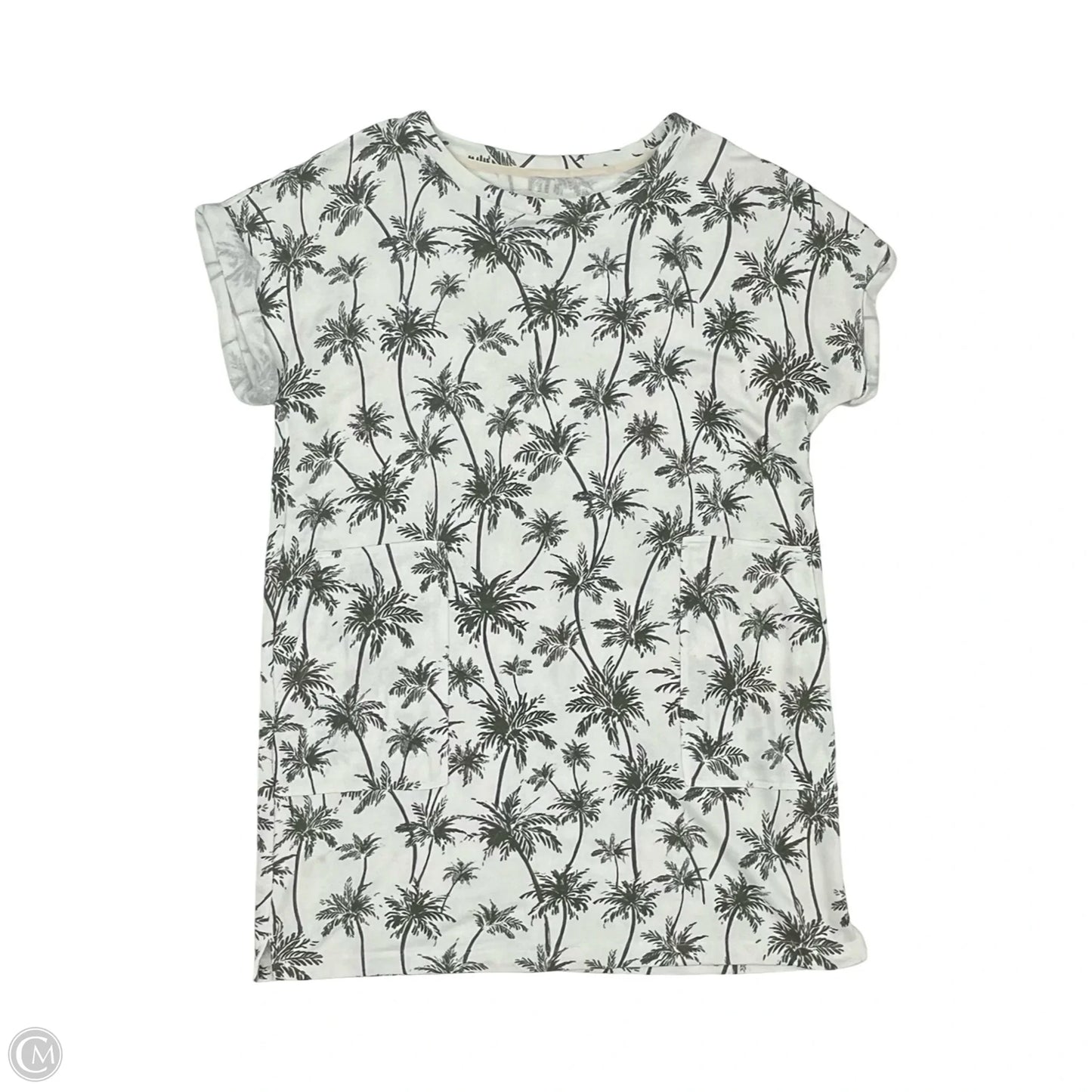 Dress Casual Short By Lou And Grey In Green & White, Size: Xl
