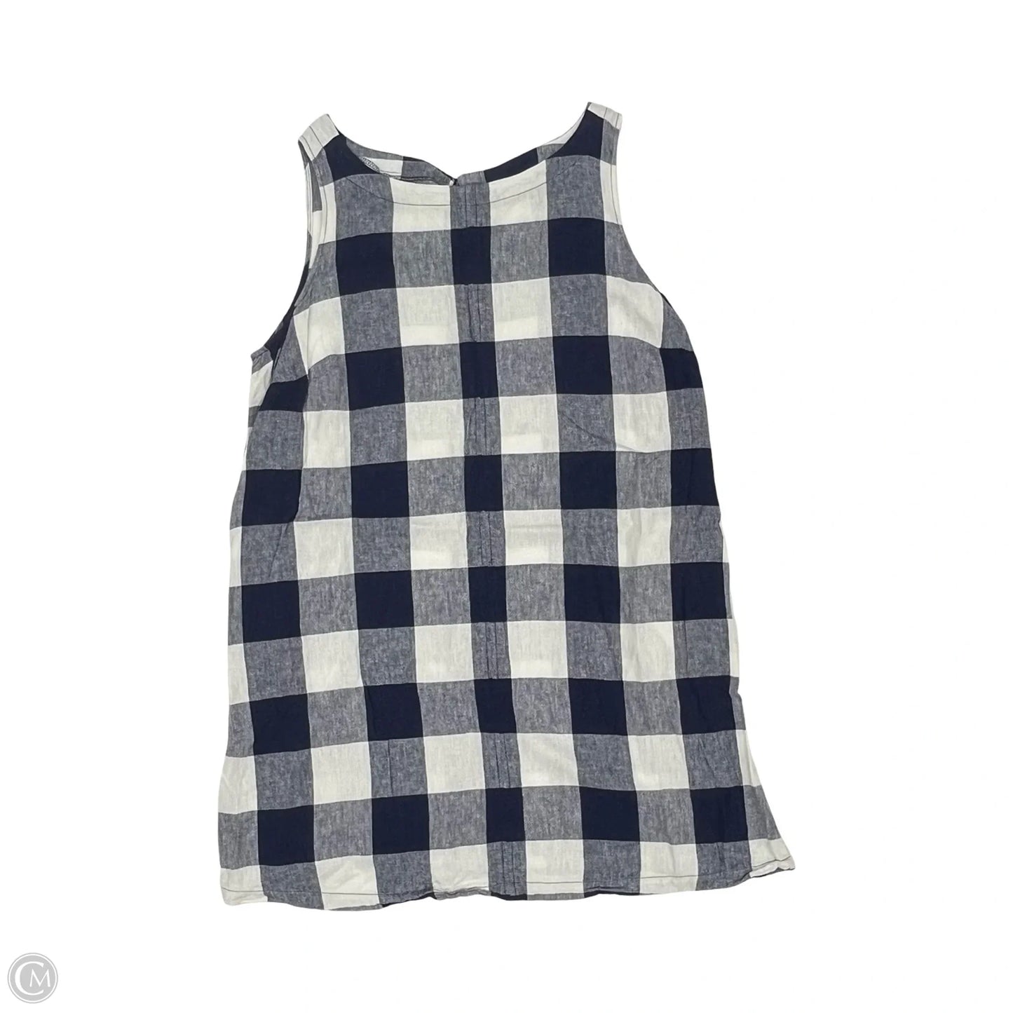 Dress Casual Short By Ava & Viv In Blue & White, Size: 1x