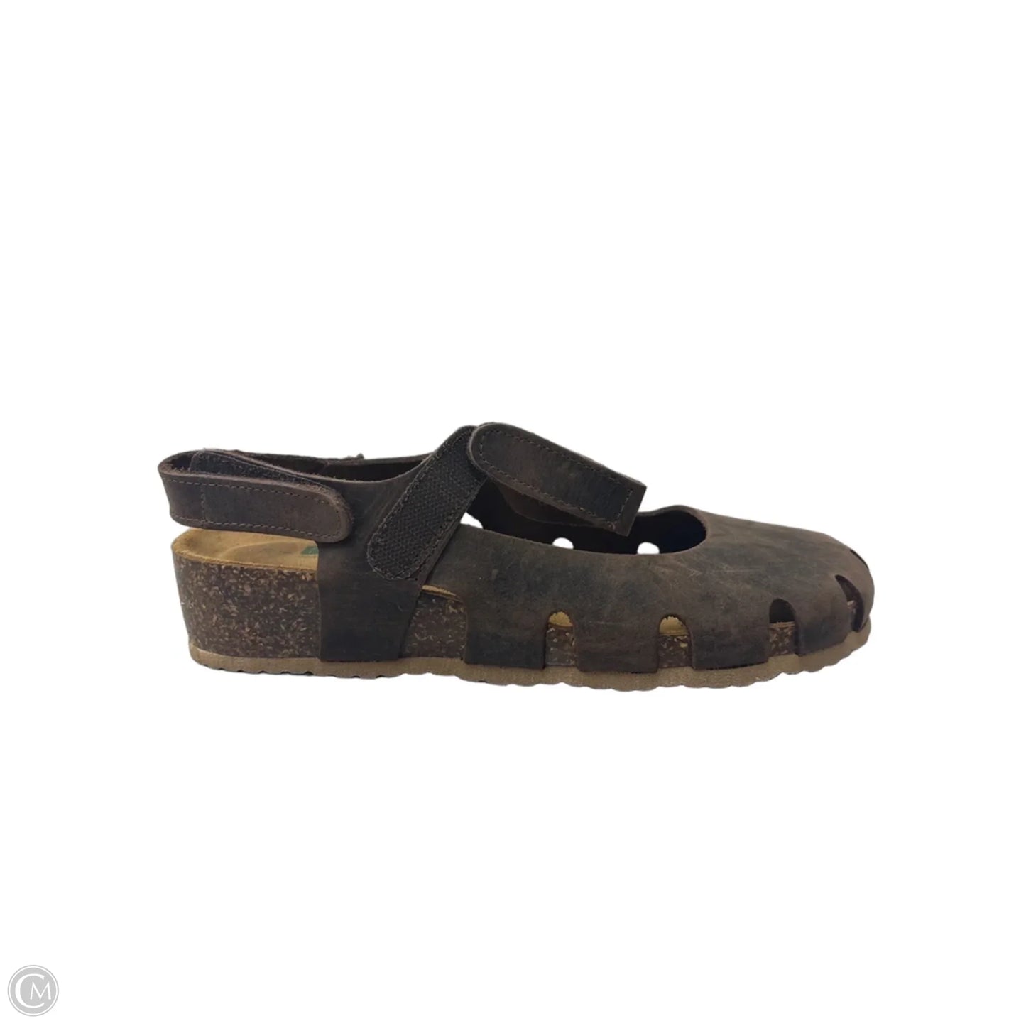 Sandals Heels Wedge By Cmc In Brown, Size: 8