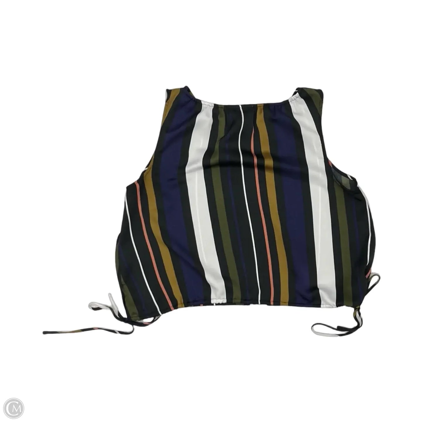 Blouse Sleeveless By Prologue In Striped Pattern, Size: M
