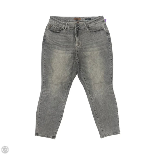 Jeans Skinny By Judy Blue In Grey Denim, Size: 20w