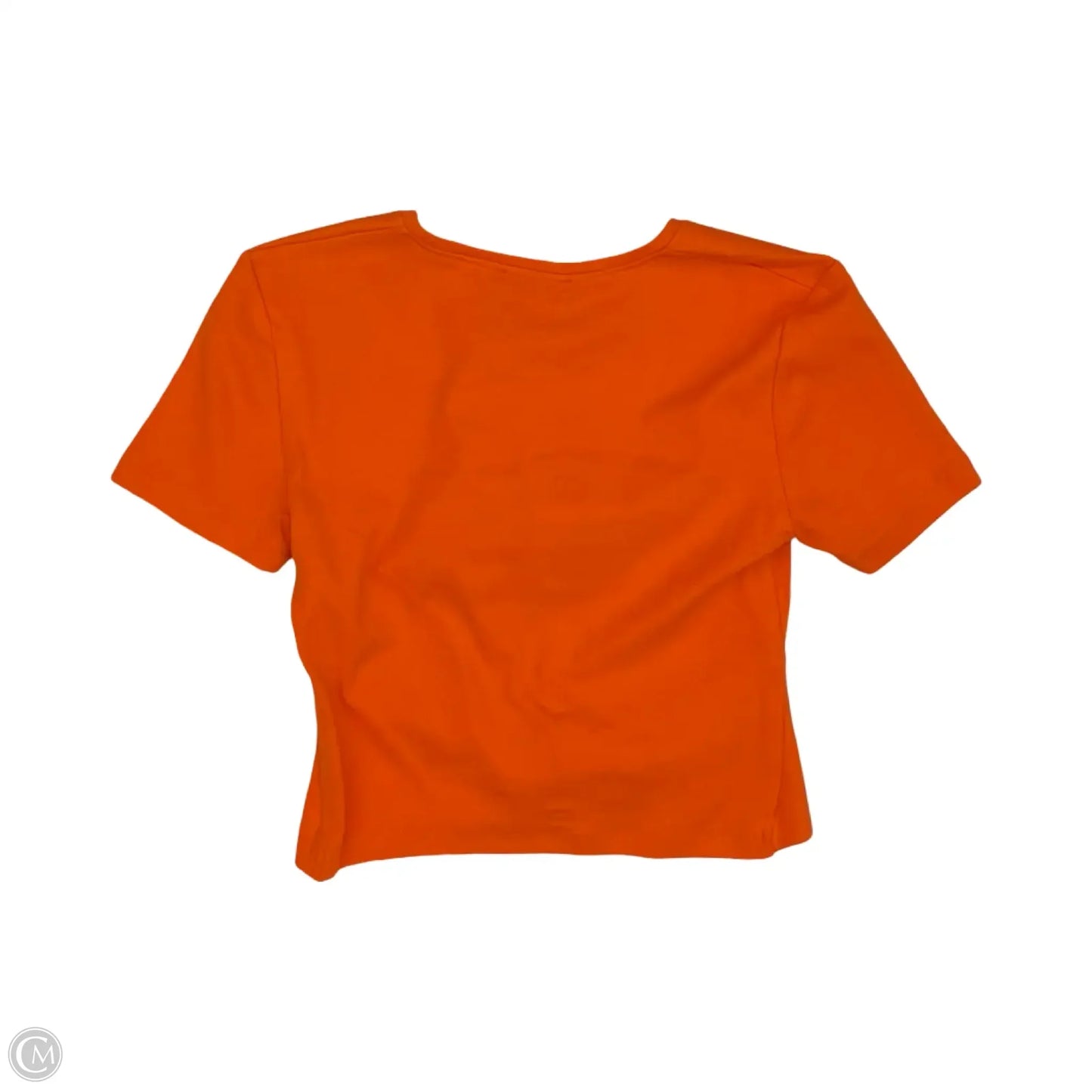 Top Short Sleeve By Zara In Orange, Size: S