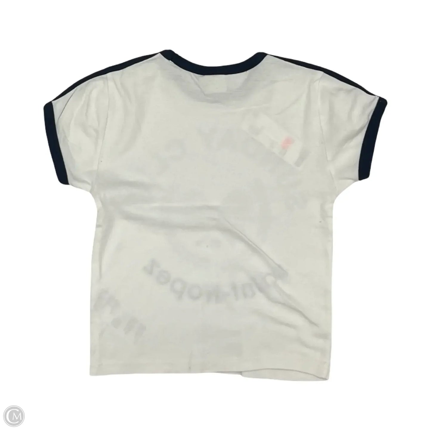 Top Short Sleeve By Urban Outfitters In Blue & White, Size: M