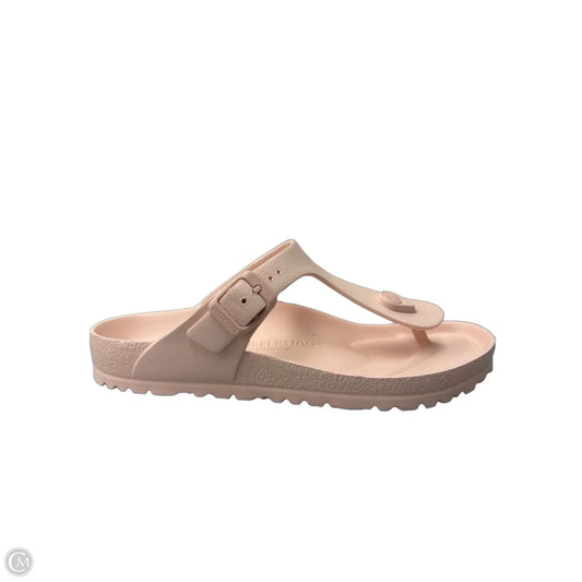 Sandals Flats By Birkenstock In Peach, Size: 7