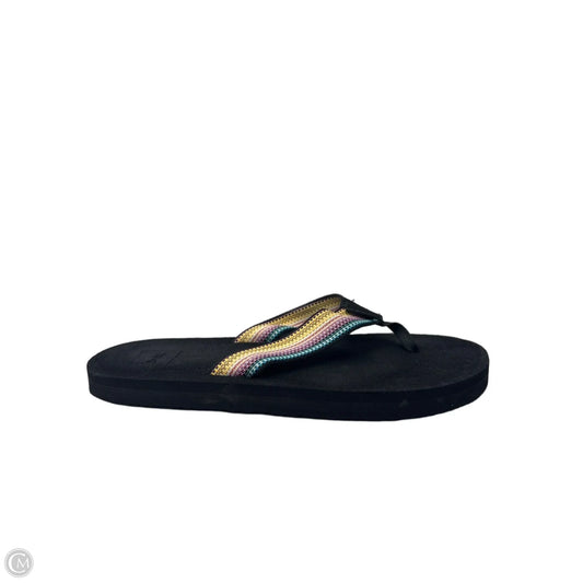 Sandals Flip Flops By Teva In Multi-colored, Size: 6
