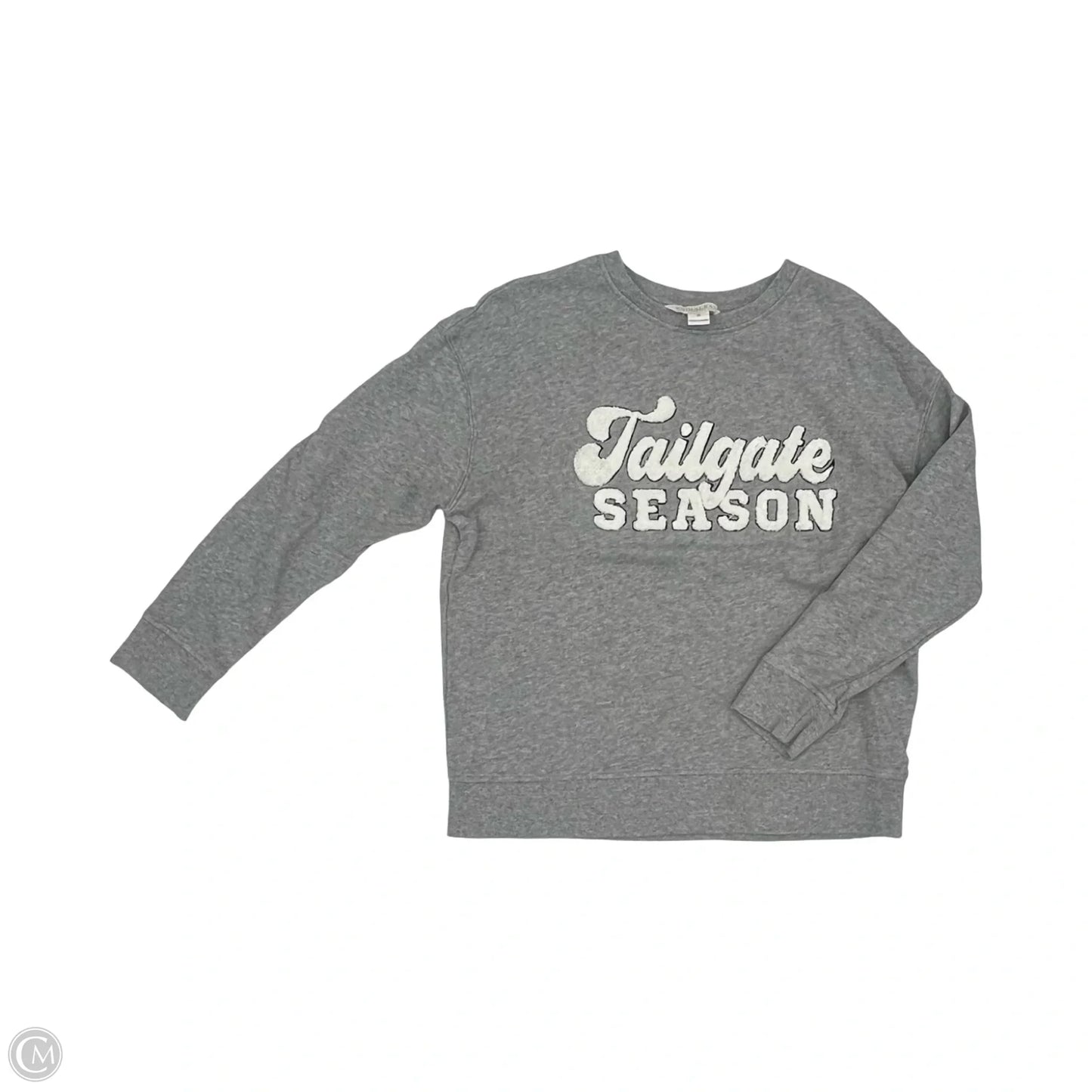 Sweatshirt Crewneck By Shiraleah In Grey, Size: S
