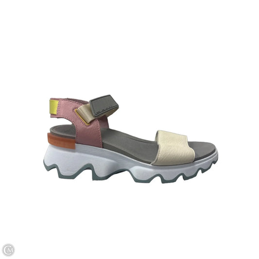 Sandals Heels Wedge By Sorel In Multi-colored, Size: 9.5