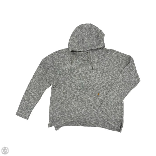 Sweatshirt Hoodie By Carhartt In Grey, Size: L