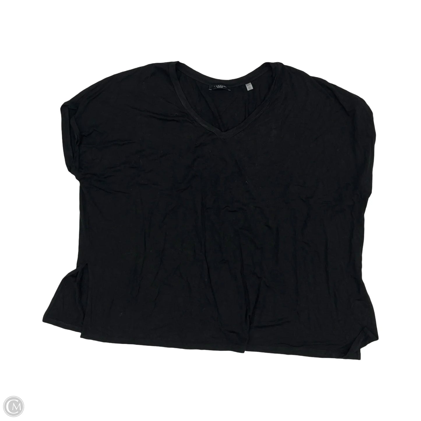 Top Short Sleeve Basic By Tahari In Black, Size: 3x