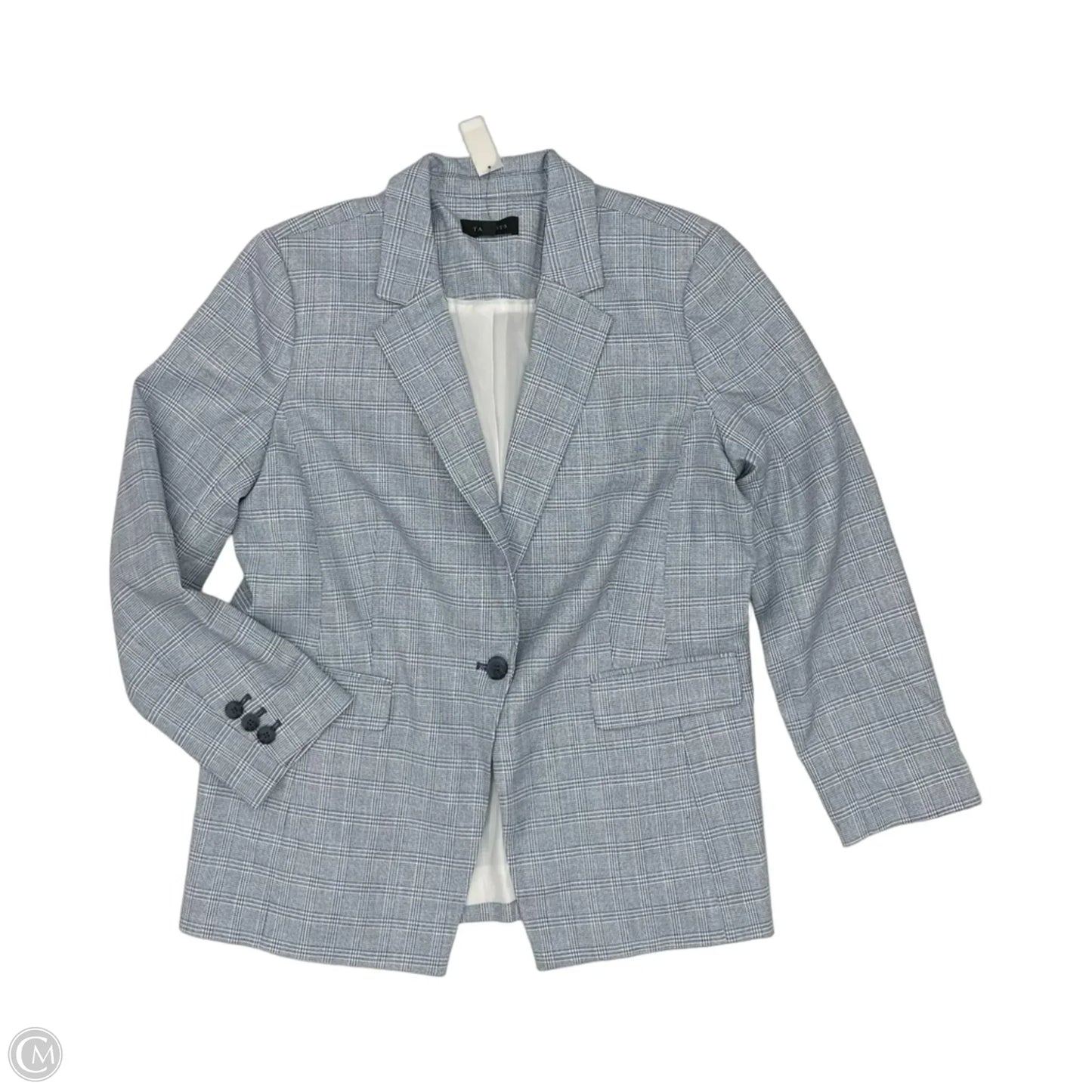 Blazer By Talbots In Blue & White, Size: Xl