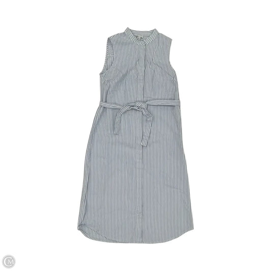 Dress Casual Midi By Vero Moda In Blue & White, Size: M