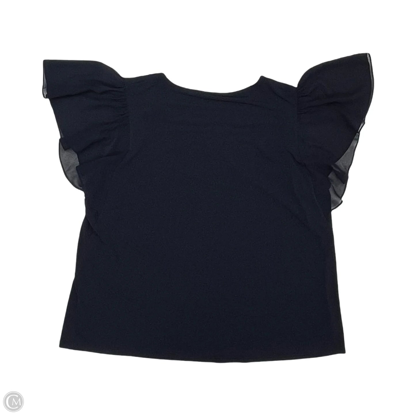 Blouse Short Sleeve By Calvin Klein In Navy, Size: 2x