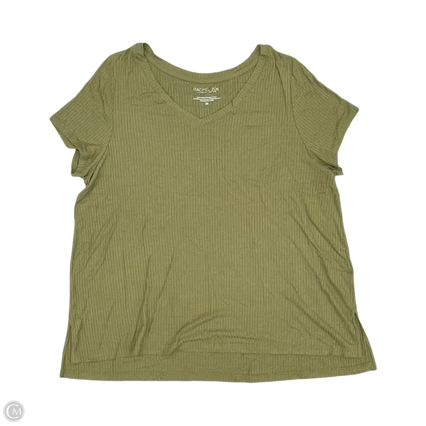 Top Short Sleeve By Rachel Zoe In Green, Size: 2x