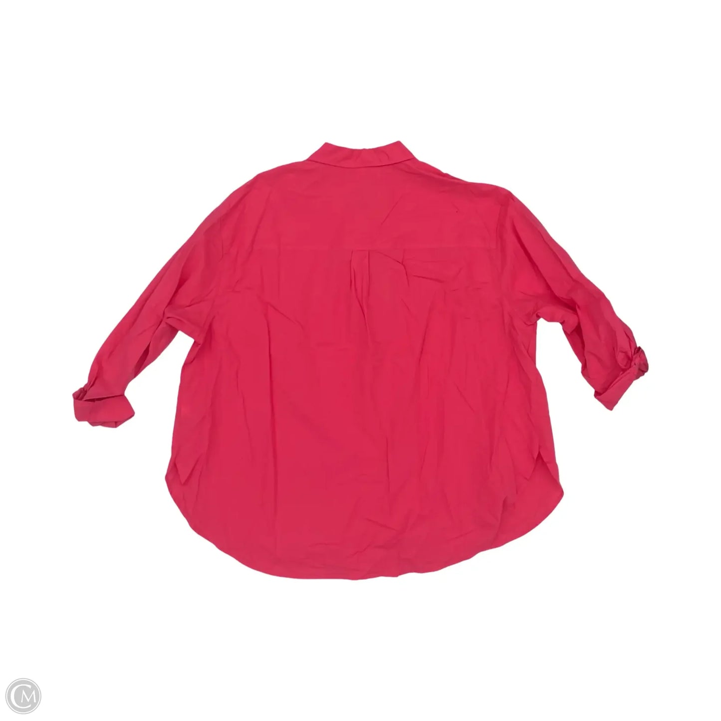 Blouse Long Sleeve By Universal Thread In Pink, Size: 2x