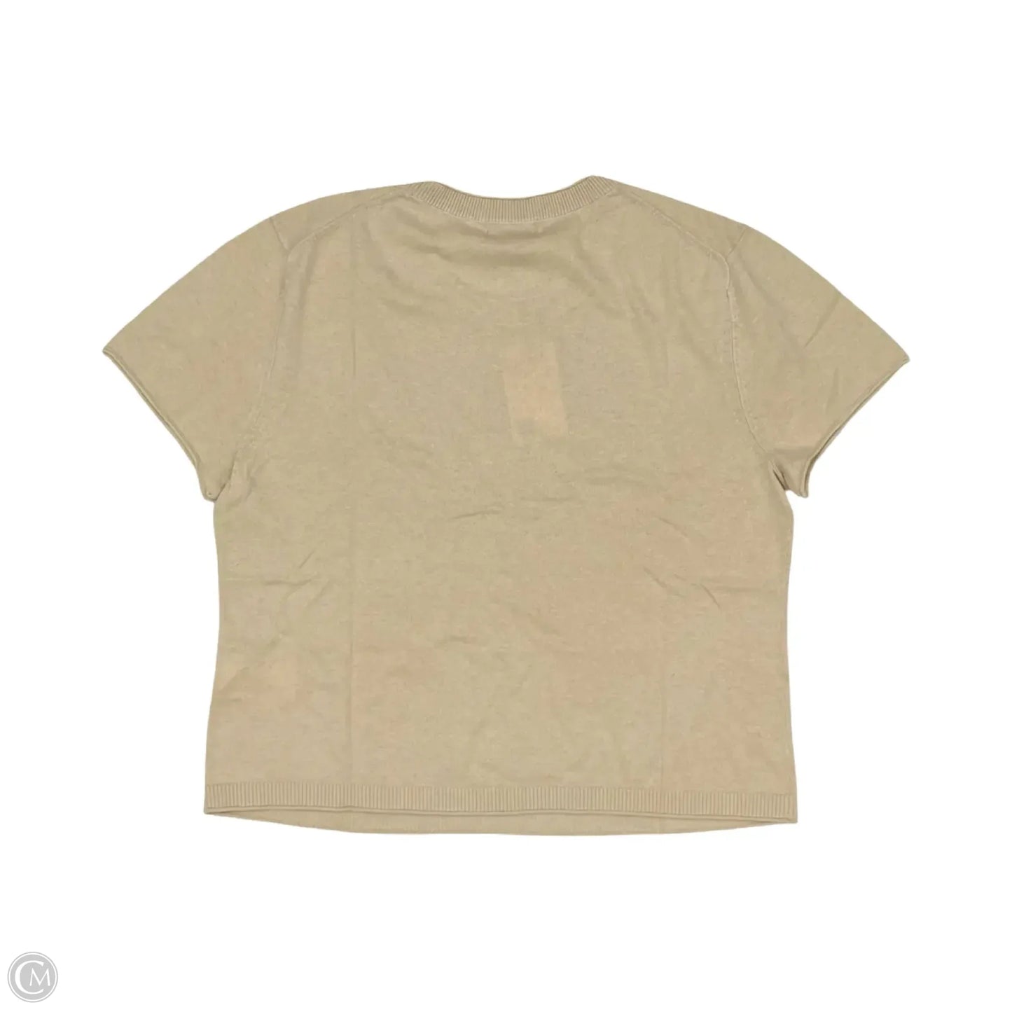 Sweater Short Sleeve By Quince In Cream, Size: L