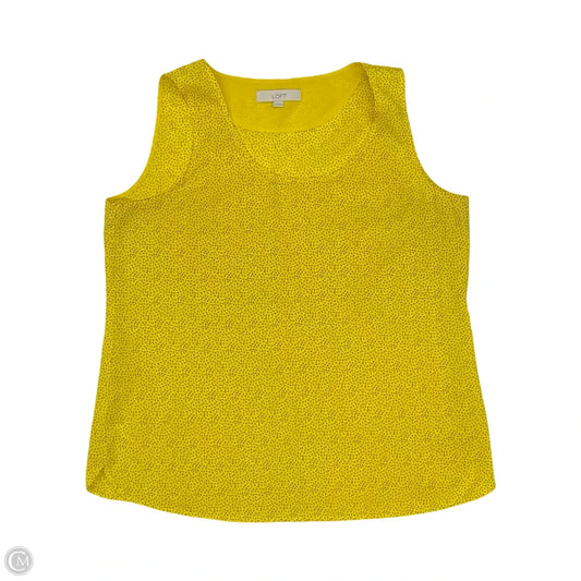 Blouse Sleeveless By Loft In Yellow, Size: L