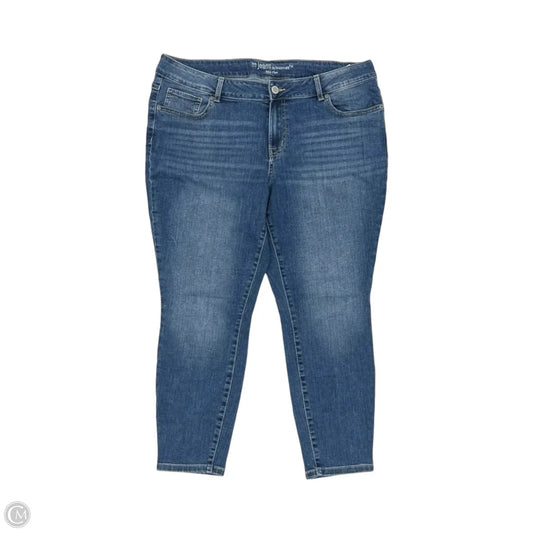 Jeans Skinny By Maurices In Blue Denim, Size: 18w
