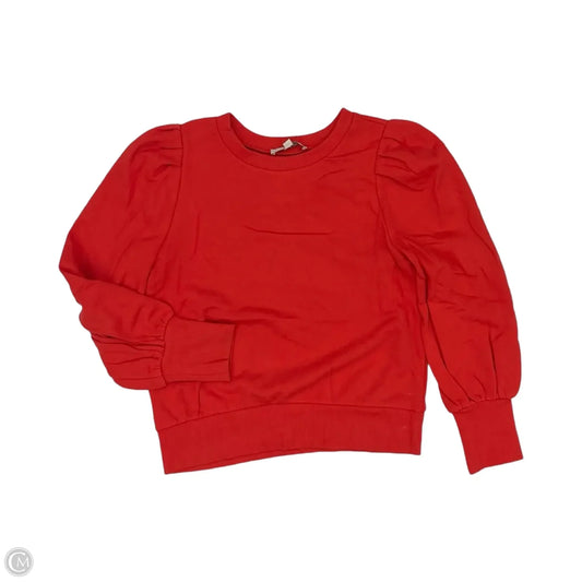 Sweatshirt Crewneck By Loft In Red, Size: L