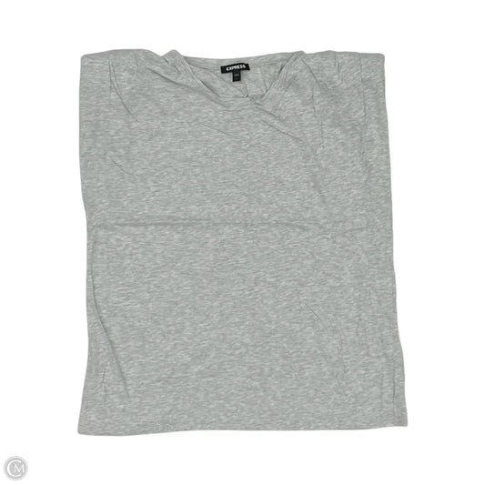 Top Short Sleeve By Express In Grey, Size: L