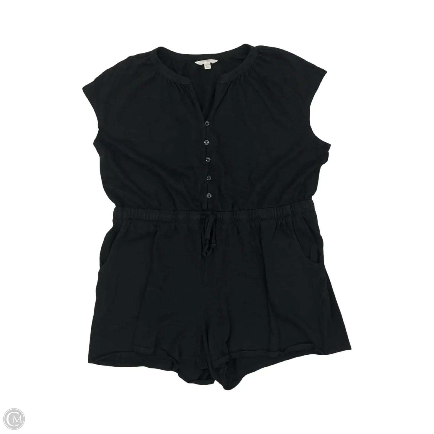 Romper By Terra & Sky In Black, Size: 1x