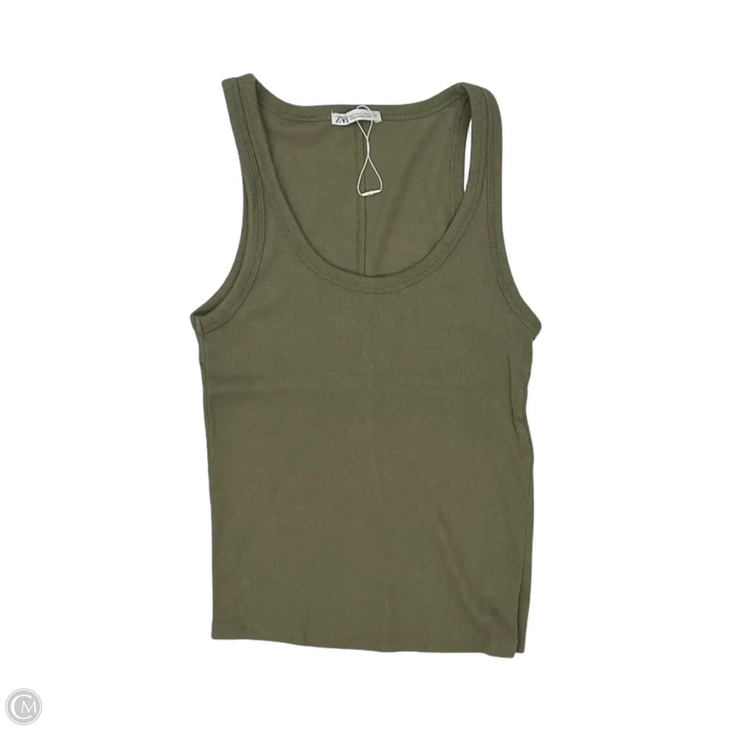 Tank Top By Zara In Green, Size: L