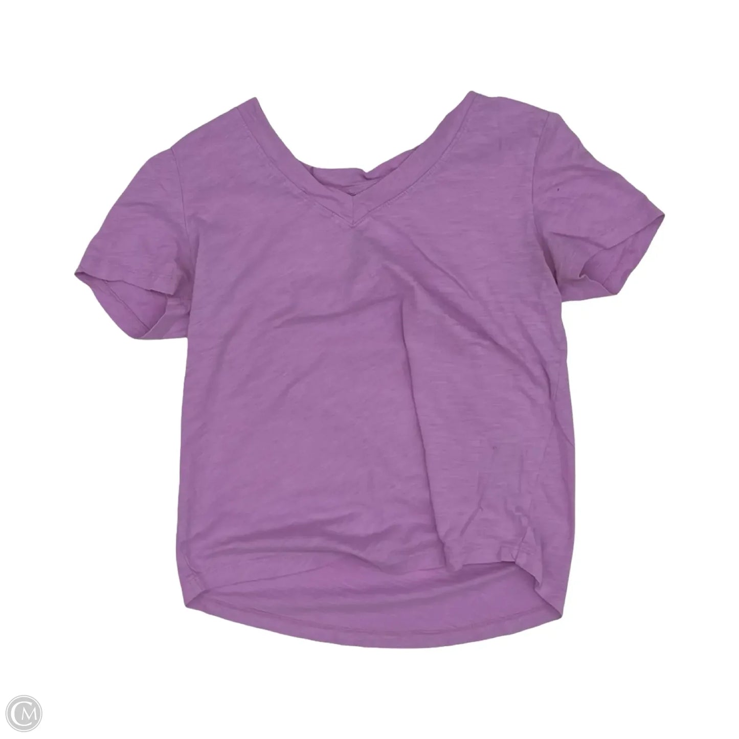 Top Short Sleeve By Loft In Purple, Size: S