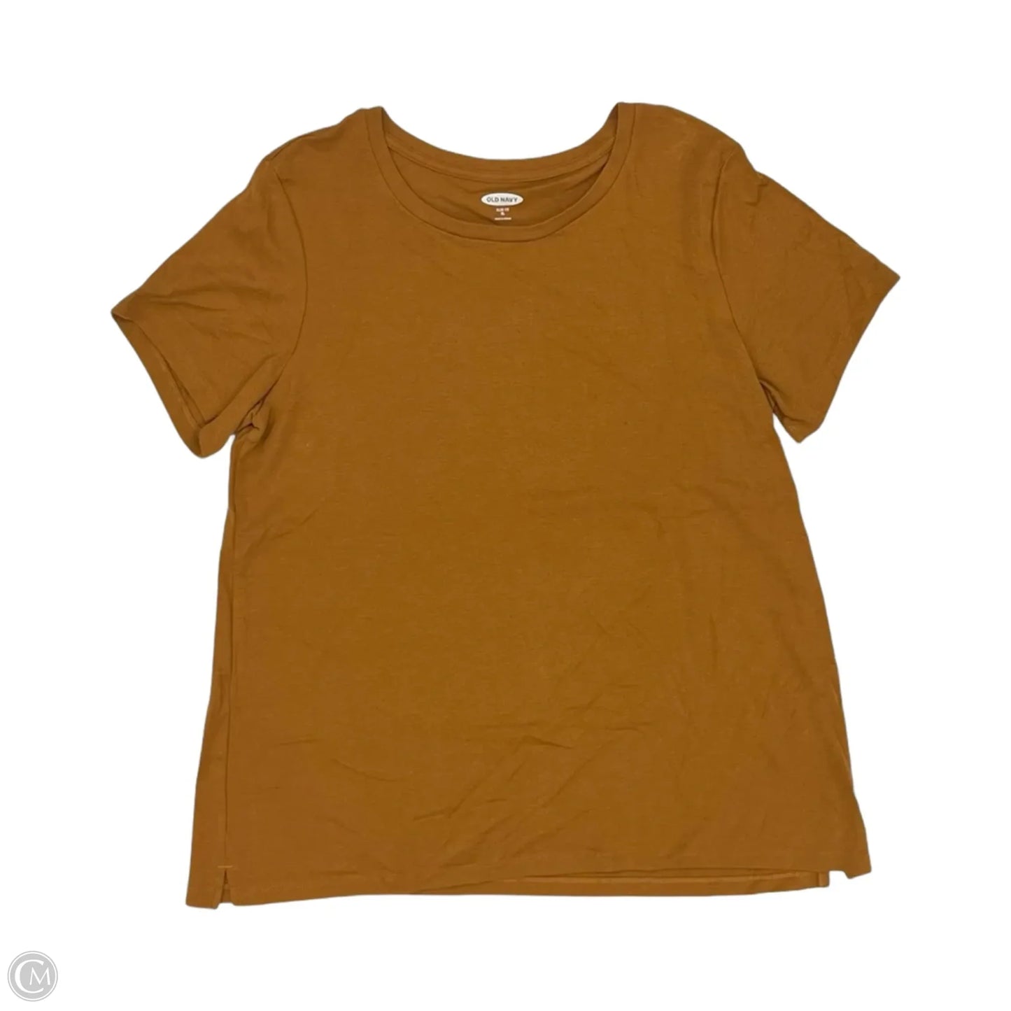 Top Short Sleeve Basic By Old Navy In Gold, Size: Xl
