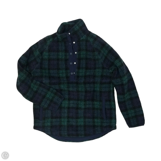 Sweatshirt Collar By Vineyard Vines In Blue & Green, Size: M