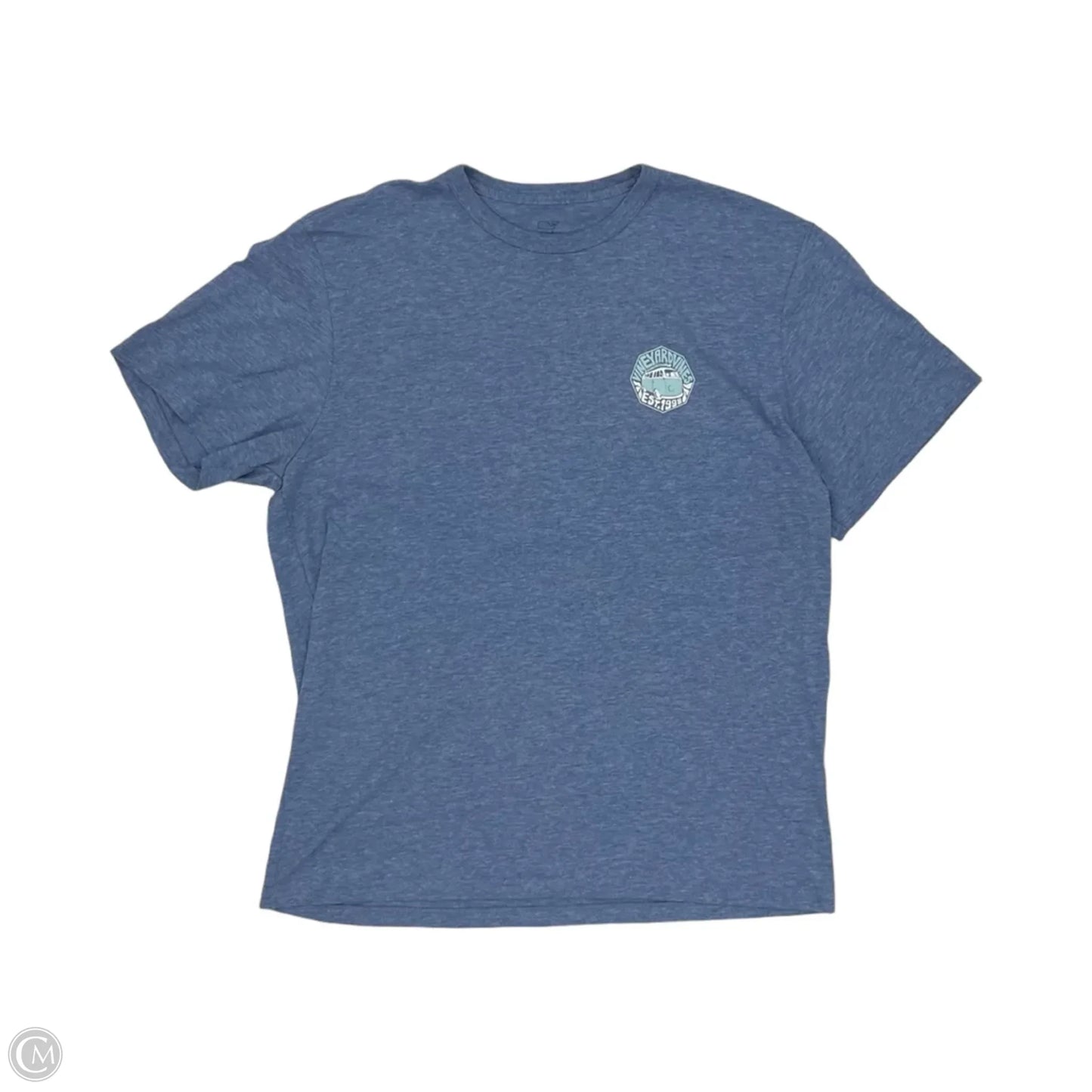 Top Short Sleeve By Vineyard Vines In Blue, Size: L