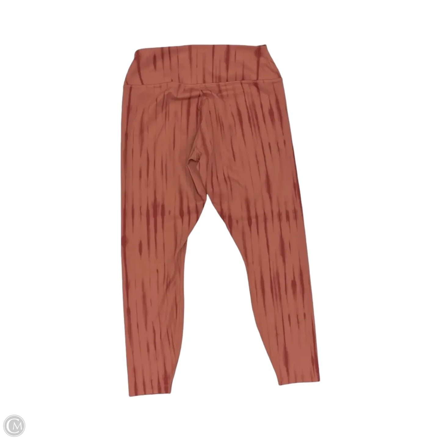 Athletic Leggings By Nike Apparel In Copper, Size: L