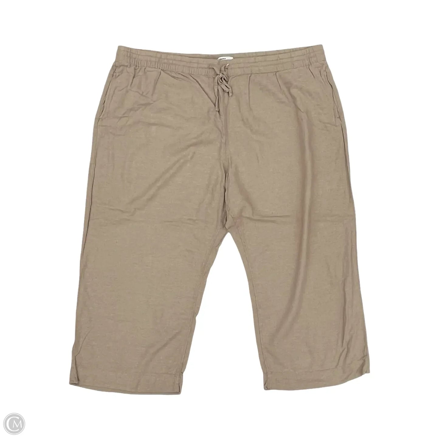 Pants Linen By Sonoma In Tan, Size: 3x