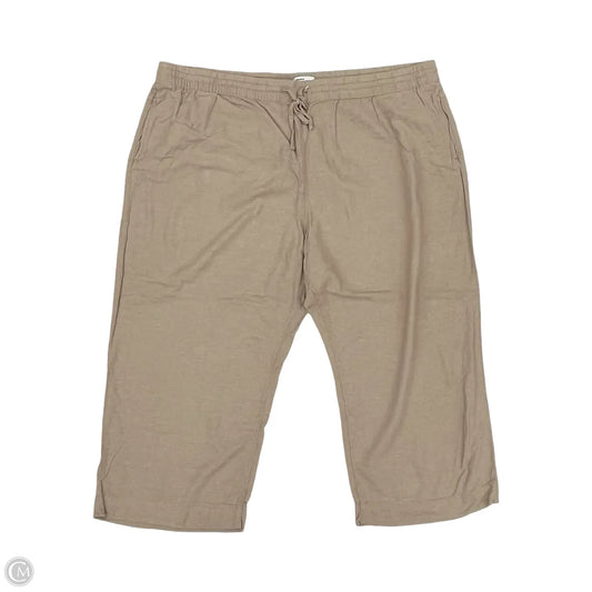 Pants Linen By Sonoma In Tan, Size: 3x