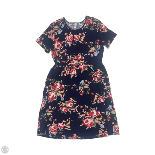 Dress Casual Midi By Cme In Blue, Size: L